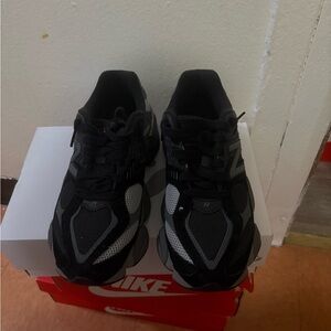 New Balance Black and White Athletic Shoes